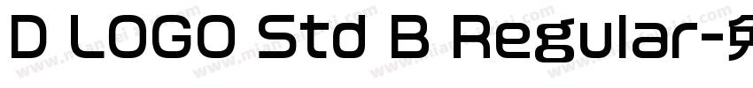 D LOGO Std B Regular字体转换